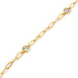 Real Gold Plated Sparkle Chain Bracelet For Women By Accessorize London