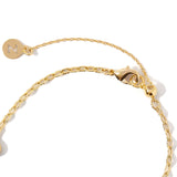 Real Gold Plated Z Texture Coin Station Bracelet For Women By Accessorize London