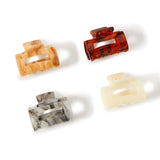 Accessorize London Women'S Multi Color Set of 4 Rectangle Hair Claw Clips
