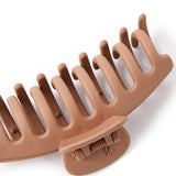 Accessorize London Women's Brown Matte Large Claw Clip
