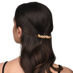 Accessorize London Women's Gold Obscure Hair Clips