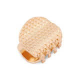 Accessorize London Women's Quilted Gold Hair Claw Clip