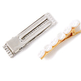 Accessorize London Women's Set of 2 Statement Diamante And Pearl Hair Clip