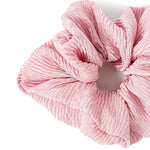 Accessorize London Women's Pink Crinkle Medium Scrunchie