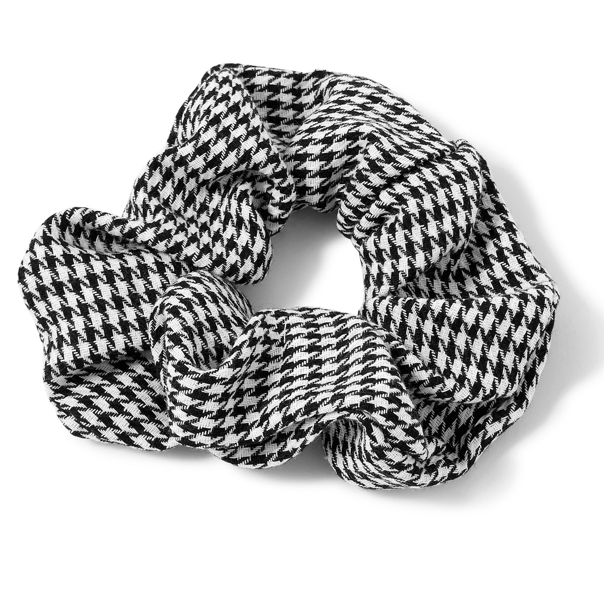 Accessorize London Women'S White Dogtooth Hair Scrunchie