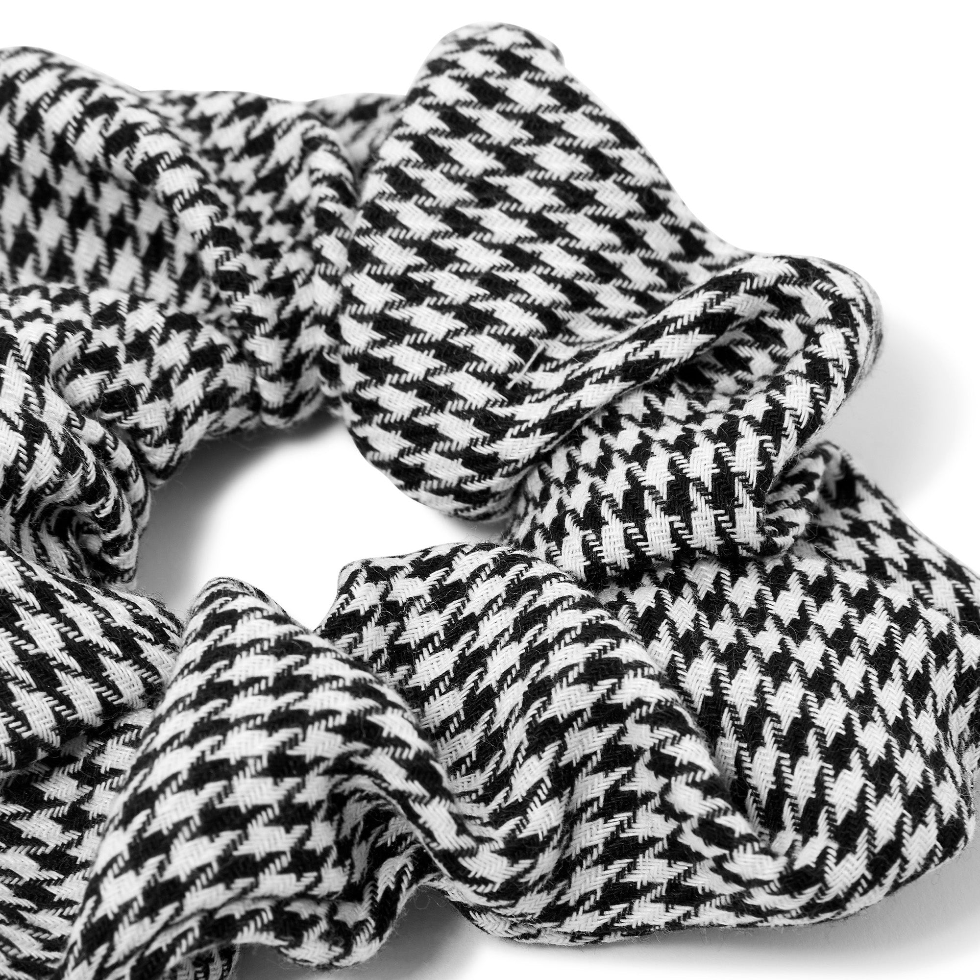 Accessorize London Women'S White Dogtooth Hair Scrunchie