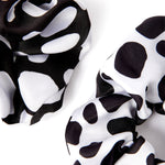 Accessorize London Women's Multi 2 Pack Mono Print Scrunchies