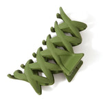 Accessorize London Women's Khaki Cross Claw Clip