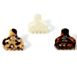 Accessorize London Women's Tort 3 Pack Small Tort Hair Claw Clips