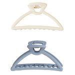 Accessorize London Women's set of 2 Retro Matte Claw Hair Clip