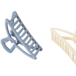 Accessorize London Women's set of 2 Retro Matte Claw Hair Clip