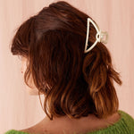 Accessorize London Women's set of 2 Retro Matte Claw Hair Clip