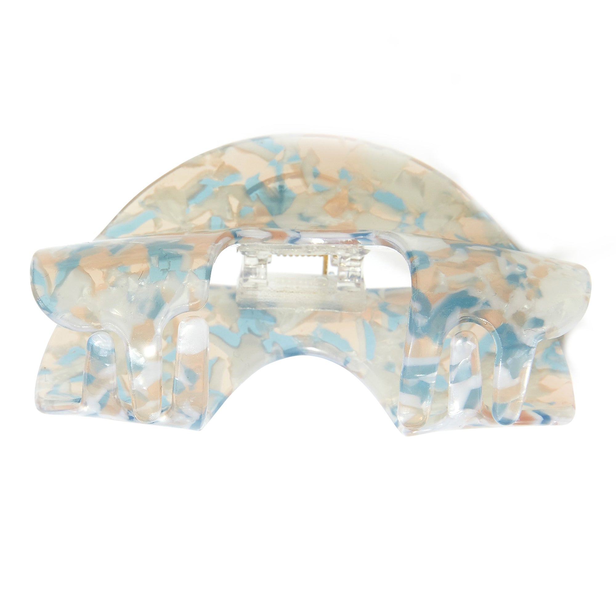 Accessorize London Women's Blue Resin Arch Hair Claw Clip