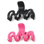 Accessorize London Women's Multi 2 Pack Medium Wiggly Hair Claw Clip