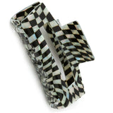 Accessorize London Women's Large Swirly Chequerboard Hair Claw Clip