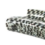 Accessorize London Women's Large Swirly Chequerboard Hair Claw Clip