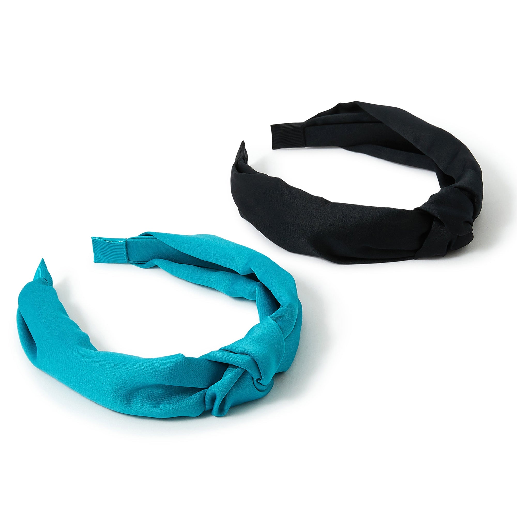 Accessorize London Women's Set of 2 Knot Satin Headband