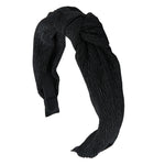 Accessorize London Women's Black Crinkle Knot Alice Hair Band