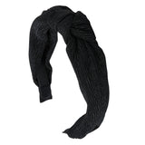 Accessorize London Women's Black Crinkle Knot Alice Hair Band