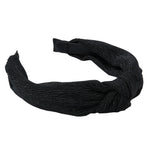Accessorize London Women's Black Crinkle Knot Alice Hair Band