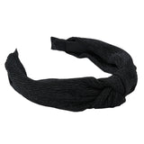 Accessorize London Women's Black Crinkle Knot Alice Hair Band
