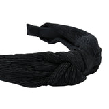 Accessorize London Women's Black Crinkle Knot Alice Hair Band