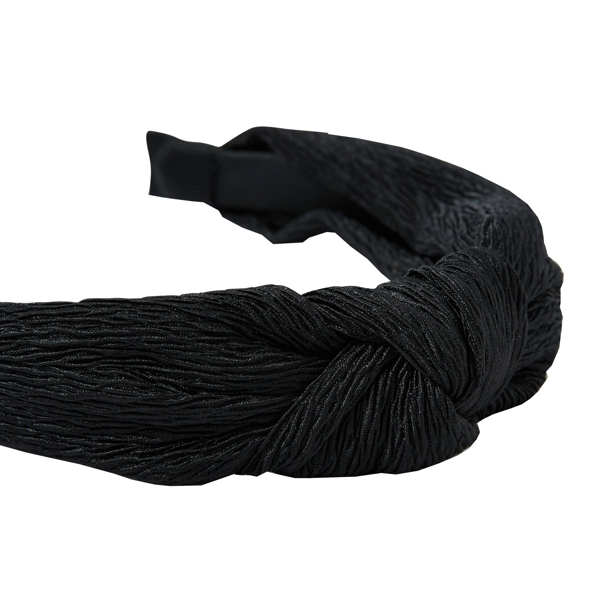 Accessorize London Women's Black Crinkle Knot Alice Hair Band