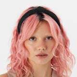 Accessorize London Women's Black Crinkle Knot Alice Hair Band