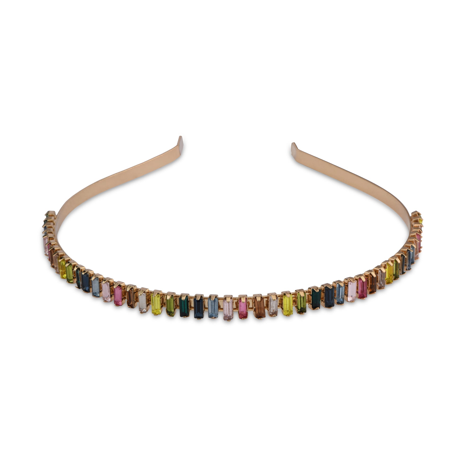 Accessorize London Women's Rainbow Baguette Gem Alice Hair Band
