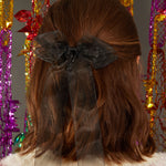 Accessorize London Women's Organza Bow Hair Clip-Black