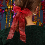 Accessorize London Women's Organza Bow Hair Clip-Red