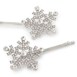 Accessorize London Women's 2 X Snowflake Hair Slide Clips