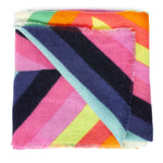 Accessorize London Women's Multi Rainbow Border Blanket