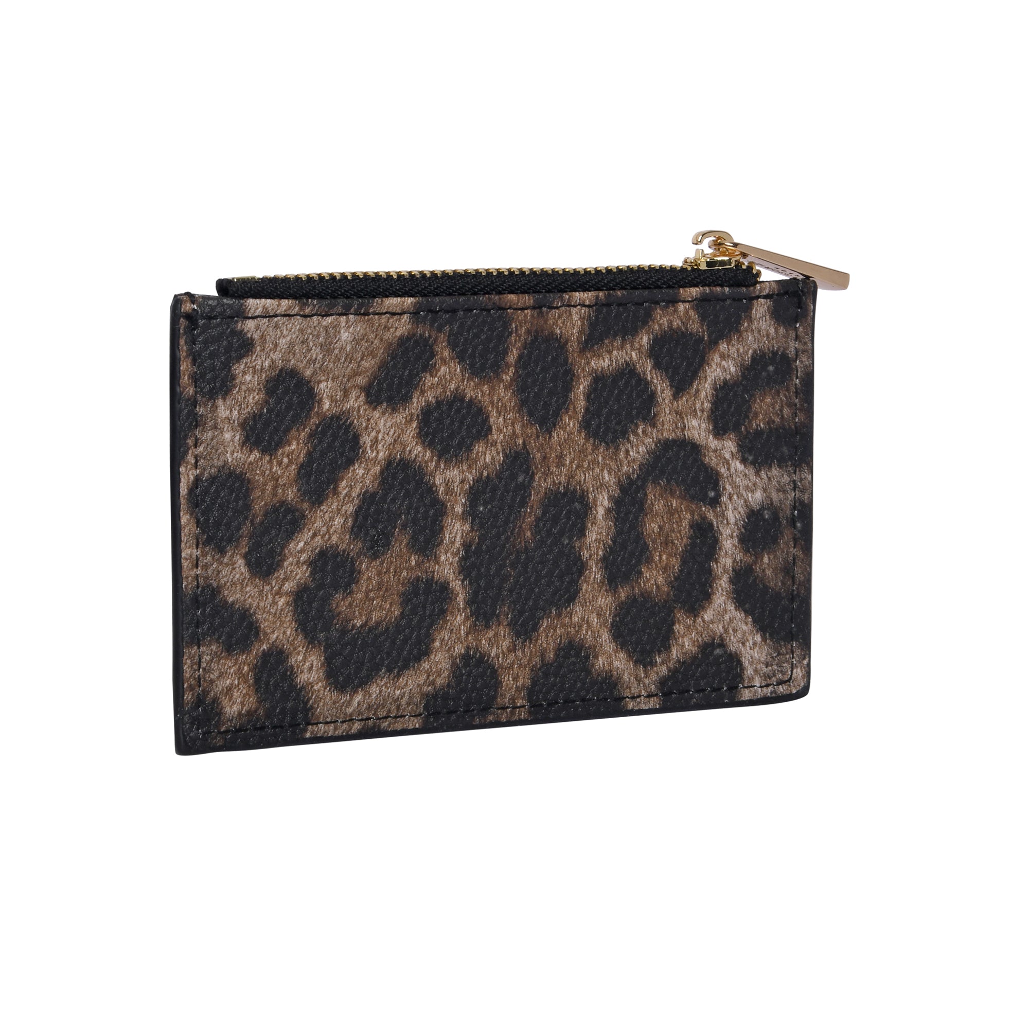Accessorize London Women's Faux Leather Leopard 3 Compartment Card