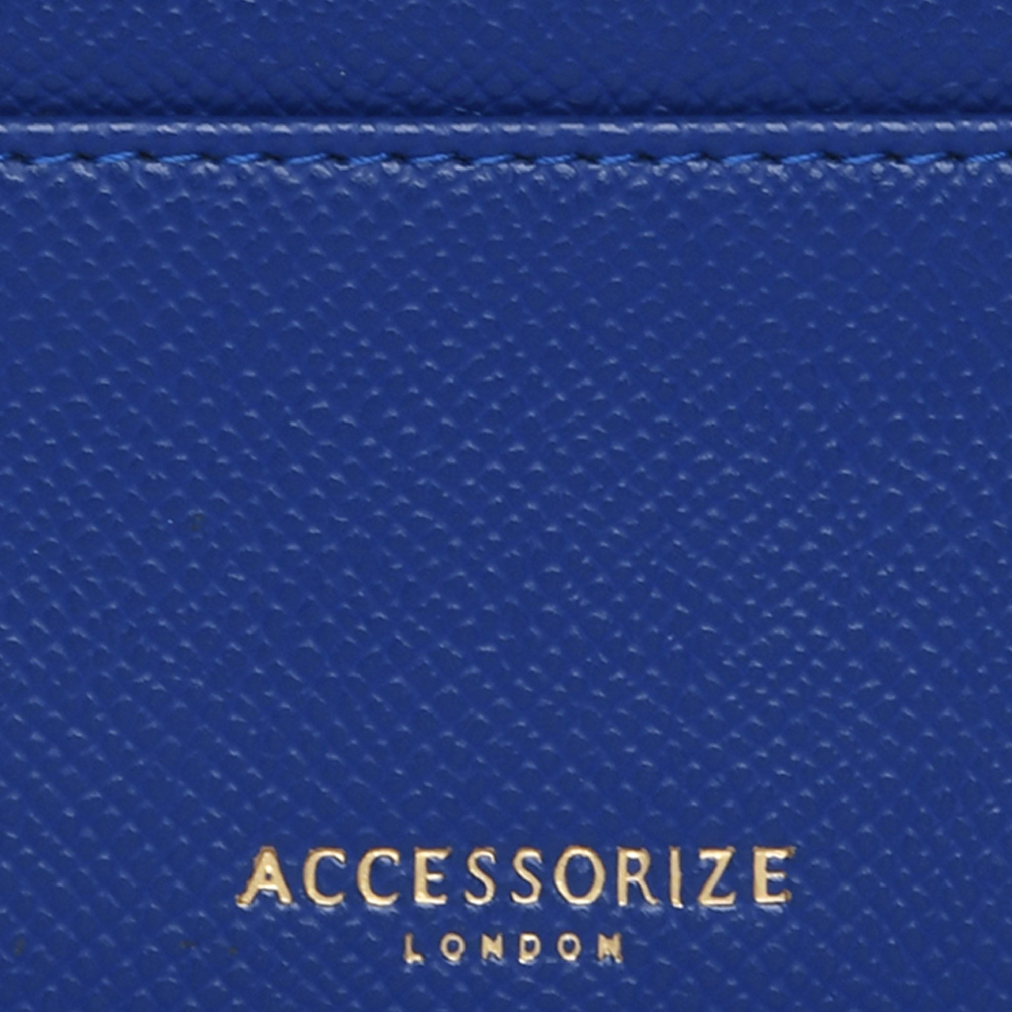 Accessorize London Women's Faux Leather Cobalt 3 Compartment Card Holder