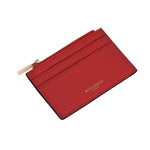 Accessorize London Women's Faux Leather Red 3 Compartment Card Holder