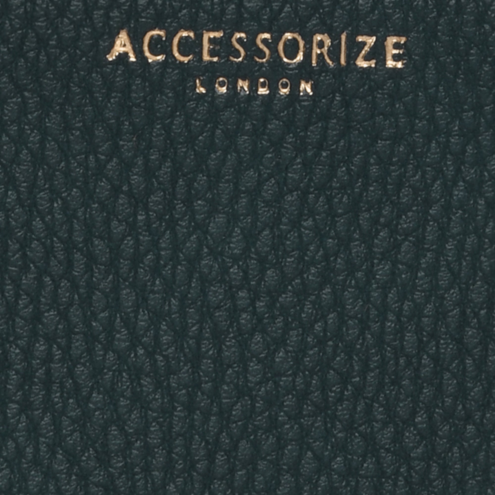 Accessorize London Women's Faux Leather Teal Plain Card Holder