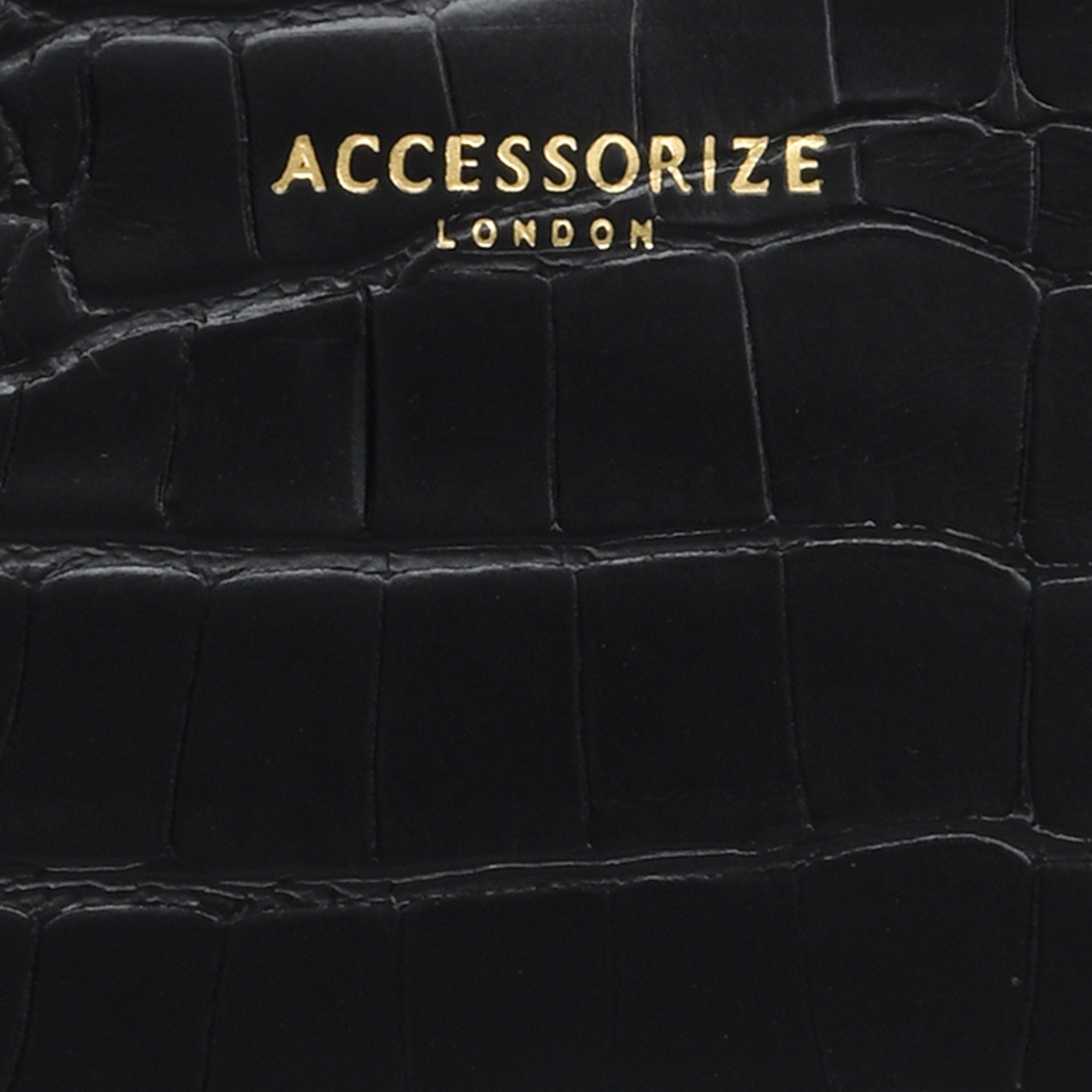 Accessorize London Women's Faux Leather Black Large Bella Clip Frame Wallet