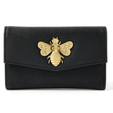 Accessorize London Women's Faux Leather Black Britney Bee Wallet