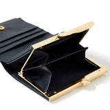 Accessorize London Women's Faux Leather Navy Bella Clipframe Wallet