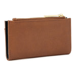 Accessorize London Women's Faux Leather Tan Medium Slimline Wallet