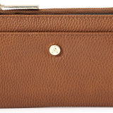 Accessorize London Women's Faux Leather Tan Medium Slimline Wallet