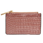 Accessorize London Women's Faux Leather Pink Patent Cardholder