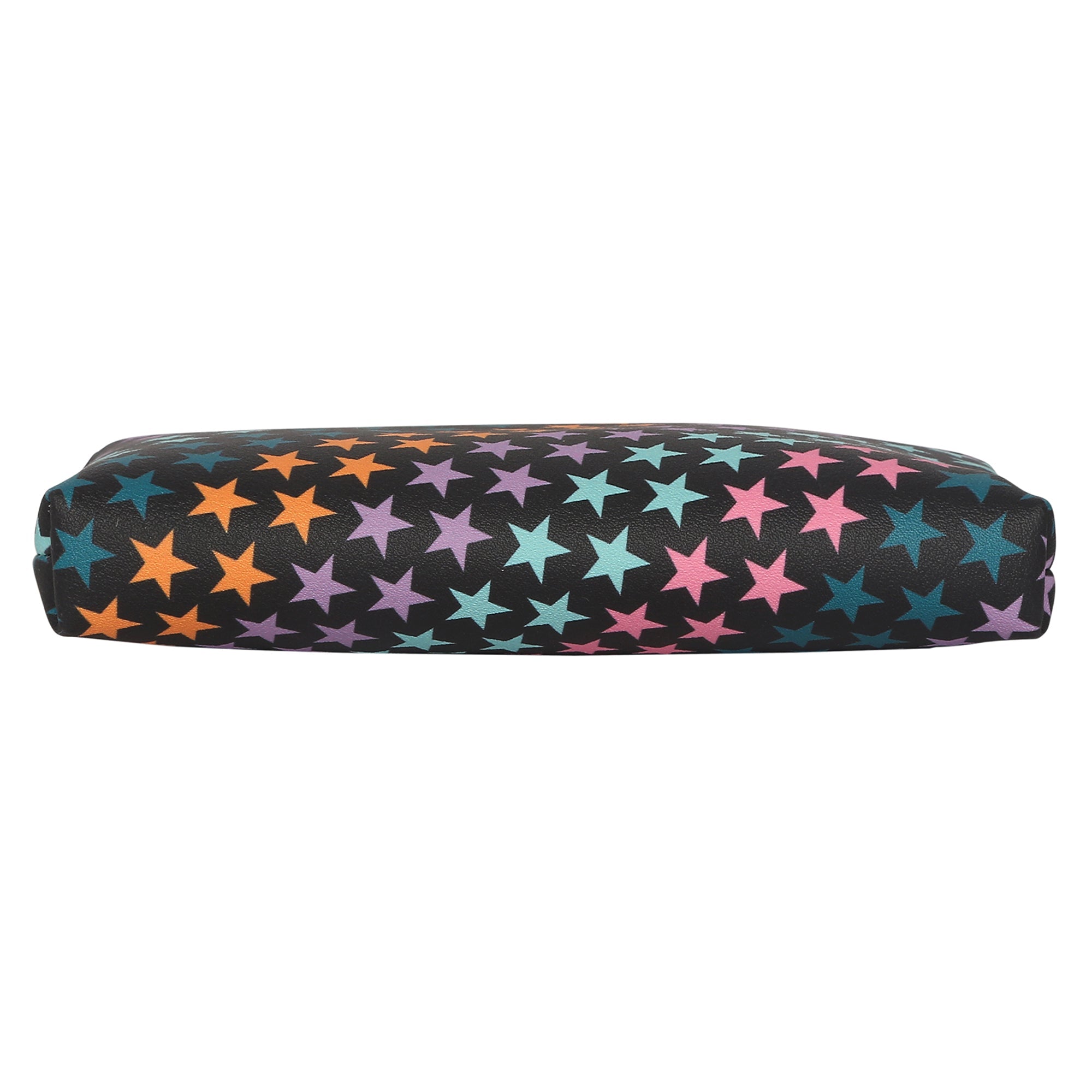 Accessorize London Women's Faux Leather Darks-Multi Star Print Coin Purse