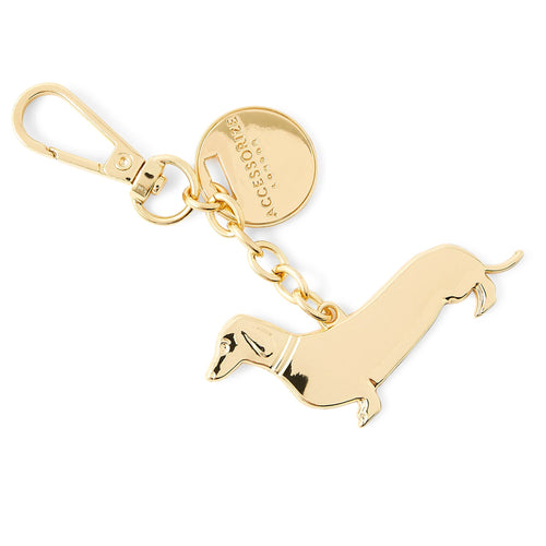 Accessorize London Women's Sausage Dog Metal Keyring