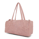 Accessorize London Women's Pure Organic Cotton Pink Floral Weekender Bag