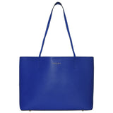 Accessorize London Women's Faux Leather Blue Leo Tote Bag
