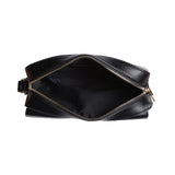 Accessorize London Women's Faux Leather Black Tyler Twistlock Sling Bag