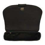 Accessorize London Women's Faux Leather Black Cambridge Sling Bag