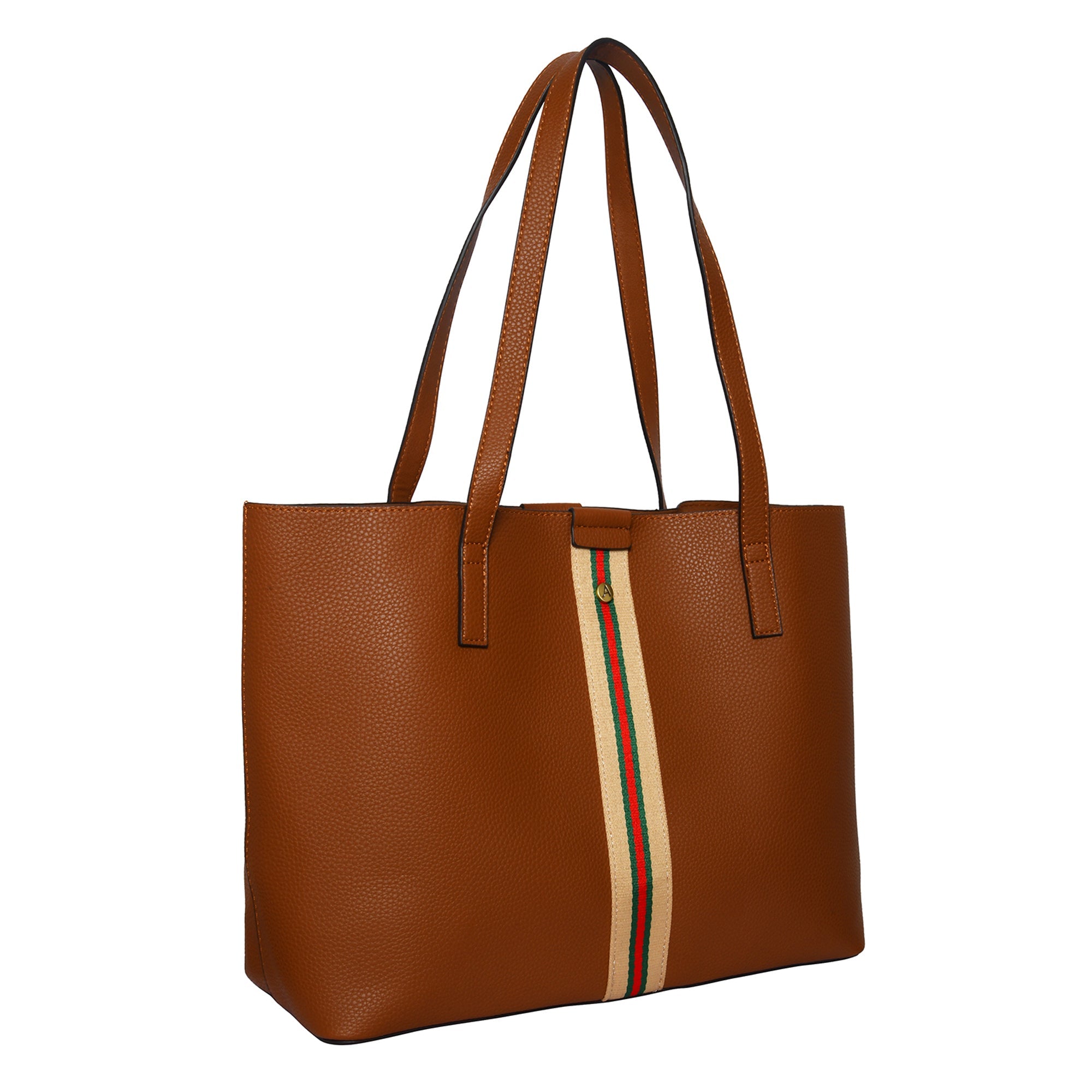 Tan coloured shop tote bags